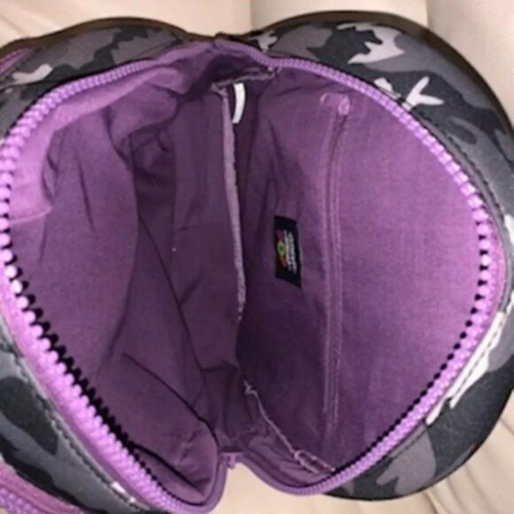 Clements Ribeiro ‘POP’ Full Size purple camouflage backpack 12X14 main image 14